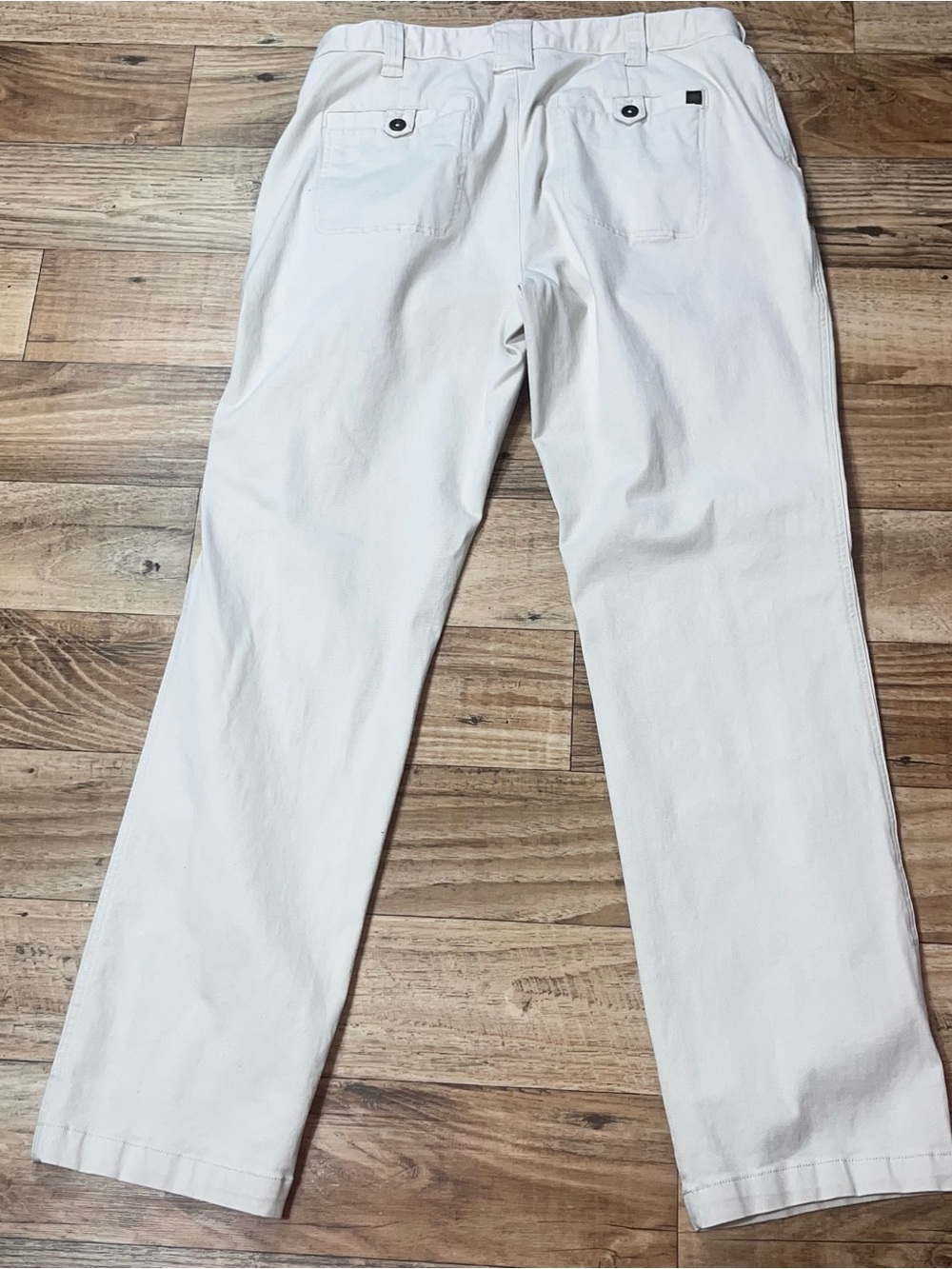 Territory Ahead Men Pants 34x32* White Khaki Chino Straight Casual Cotton - Picture 3 of 6